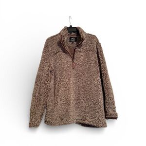 ALPINE SHERPA | Cozy Brown women pullover fleece